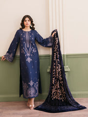 CELTS Mayal Premium Embroidered Dhanak Unstitched 3Pc Suit D-10