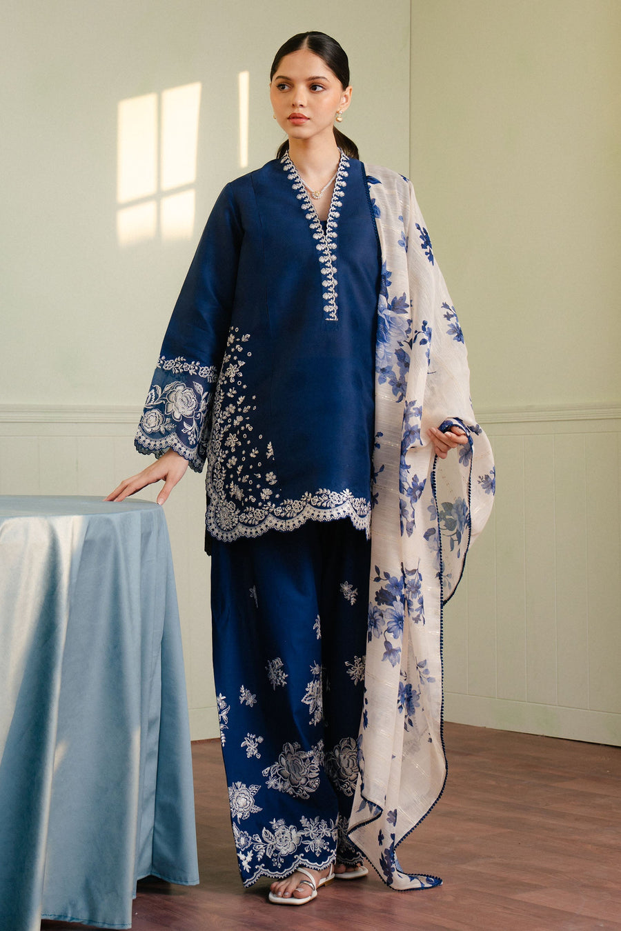 Coco by Zara Shahjahan Embroidered Lawn Unstitched 3Pc Suit D-08B MEADOW