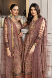 Alizeh Fashion Aqs-e-Dast Unstitched 3Pc Net Suit D-02 Meharma