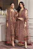 Alizeh Fashion Aqs-e-Dast Unstitched 3Pc Net Suit D-02 Meharma