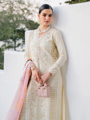 Dareen by IZEL Embroidered Luxury Lawn Unstitched 3Pc Suit - Mehmal