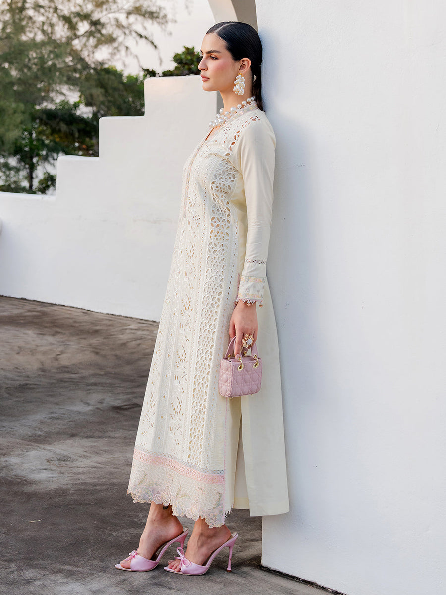 Dareen by IZEL Embroidered Luxury Lawn Unstitched 3Pc Suit - Mehmal