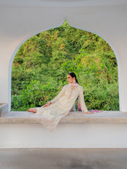 Dareen by IZEL Embroidered Luxury Lawn Unstitched 3Pc Suit - Mehmal