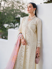 Dareen by IZEL Embroidered Luxury Lawn Unstitched 3Pc Suit - Mehmal