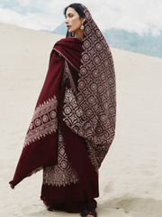 Zara Shahjahan Saraab Embroidered Marina Unstitched 3Pc Suit - MEHRAB