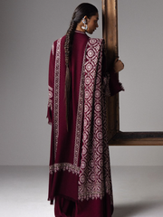 Zara Shahjahan Saraab Embroidered Marina Unstitched 3Pc Suit - MEHRAB