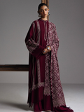 Zara Shahjahan Saraab Embroidered Marina Unstitched 3Pc Suit - MEHRAB