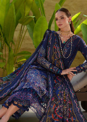 Kanwal Malik Ariya Embroidered Lawn Unstitched 3Pc Suit - MEHRIN