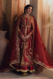 Zarposh Jahanara Festive Embroidered Organza Unstitched 3Pc Suit - MEHRUNISA