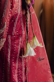 Zarposh Jahanara Festive Embroidered Organza Unstitched 3Pc Suit - MEHRUNISA
