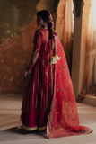 Zarposh Jahanara Festive Embroidered Organza Unstitched 3Pc Suit - MEHRUNISA