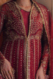 Zarposh Jahanara Festive Embroidered Organza Unstitched 3Pc Suit - MEHRUNISA