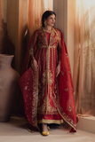 Zarposh Jahanara Festive Embroidered Organza Unstitched 3Pc Suit - MEHRUNISA