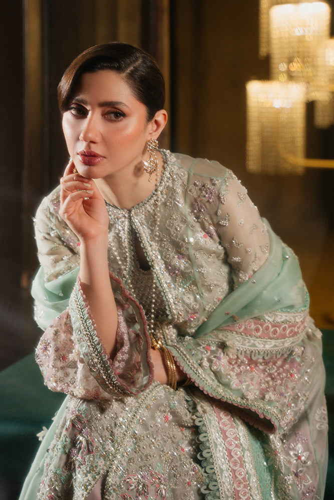 Freeshia by Suffuse Embroidered Organza Unstitched 3Pc Suit - MEHTAВ