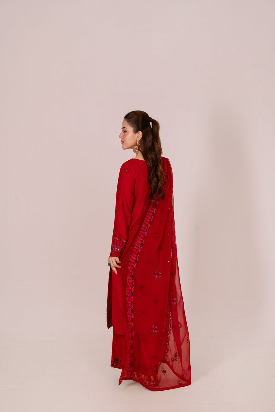 Feathers Fully Embroidered Karandi Unstitched 3Pc Suit MELIOR-FT609