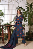 Feathers Digital Printed Dhanak Unstitched 3Pc Suit MELLOW-FT323