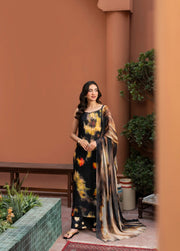 Feathers Dusky Delights Unstitched Digital Printed Lawn 3Pc Suit MERAKI-FT469