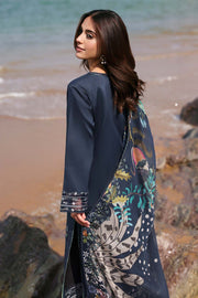 Seran Afsanah Embroidered Lawn Unstitched 3Pc Suit D-06 MERAL