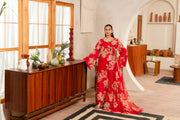 Feathers Twilight Temptations Unstitched Printed Lawn 3Pc Suit MERLOT-FT466