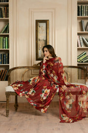 Feathers Dewdrop Unstitched Digital Printed Lawn 3Pc Suit MERON-FT458
