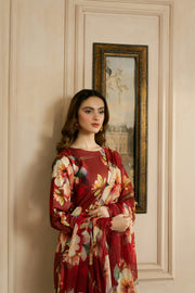 Feathers Dewdrop Unstitched Digital Printed Lawn 3Pc Suit MERON-FT458