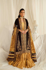 Maryum N Maria Embroidered Velvet Unstitched 3Pc Suit MFG-0024