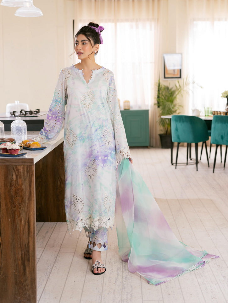NUREH Ballerina Embroidered Chikankari Lawn Unstitched 2Pc Suit NU-104