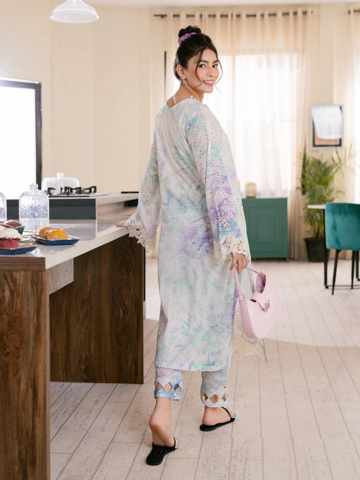 NUREH Ballerina Embroidered Chikankari Lawn Unstitched 2Pc Suit NU-104