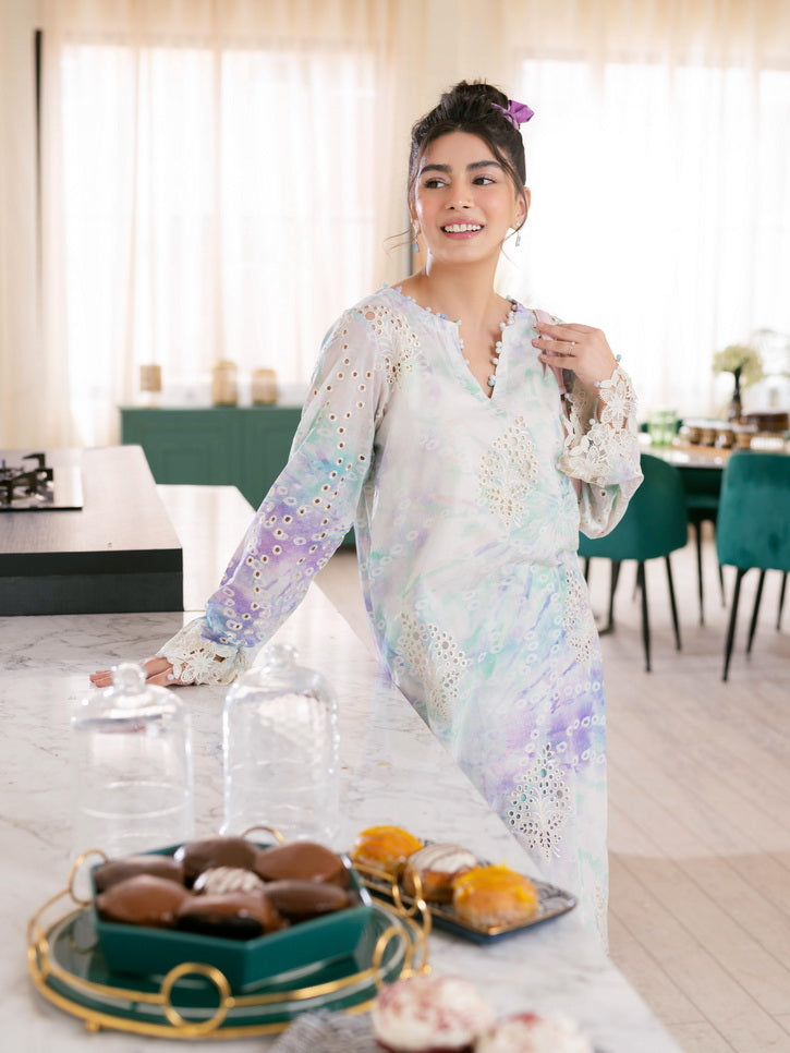 NUREH Ballerina Embroidered Chikankari Lawn Unstitched 2Pc Suit NU-104