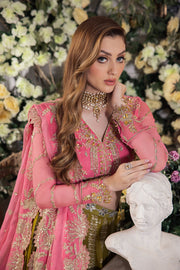 Saad Shaikh Panache Luxury Chiffon Unstitched 3Pc Suit - Taskheer