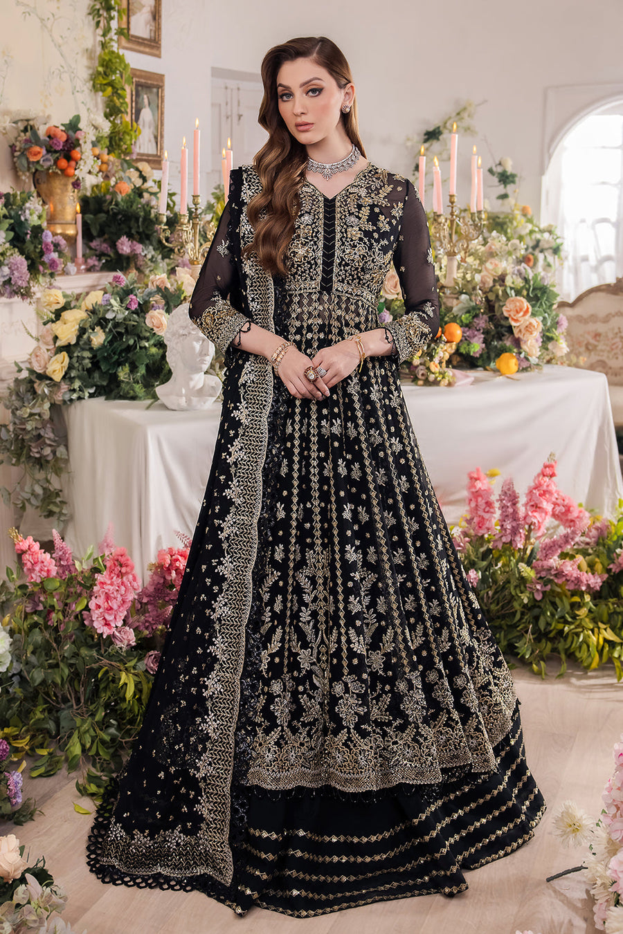 Saad Shaikh Panache Luxury Chiffon Unstitched 3Pc Suit - Rayam