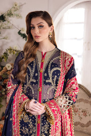 Saad Shaikh Panache Luxury Chiffon Unstitched 3Pc Suit - Zofiya