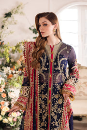 Saad Shaikh Panache Luxury Chiffon Unstitched 3Pc Suit - Zofiya