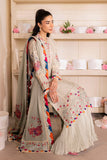 Saad Shaikh Lamour Embroidered Luxury Lawn Unstitched 3Pc Suit D-02 ELARA