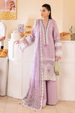 Saad Shaikh Lamour Embroidered Luxury Lawn Unstitched 3Pc Suit D-03 AZURA