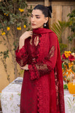 Saad Shaikh Lamour Embroidered Luxury Lawn Unstitched 3Pc Suit D-07 ROSE