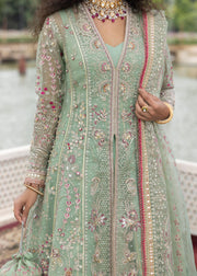 Sardinia Luxury Brides Embroidered Net Unstitched 3Pc Suit - Bahar Bano