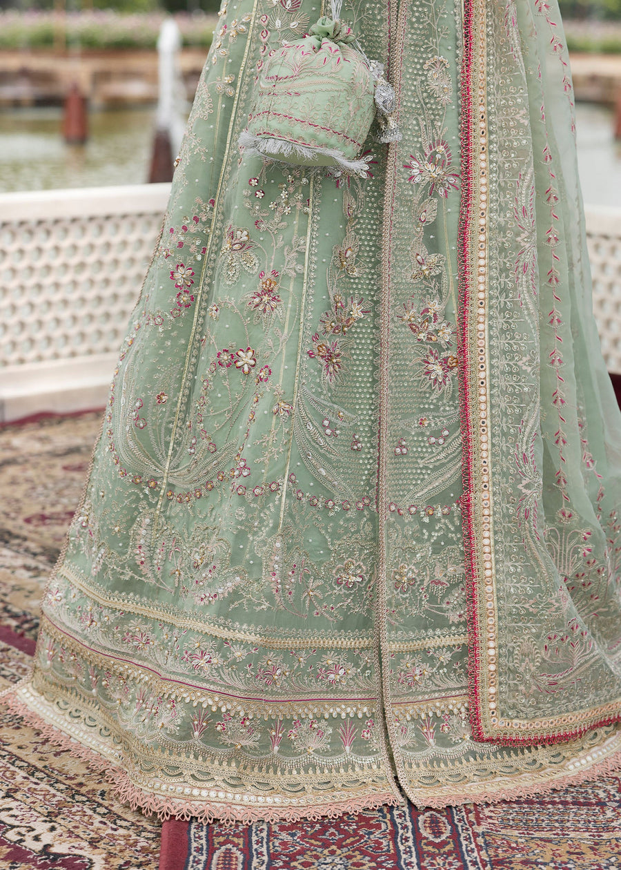 Sardinia Luxury Brides Embroidered Net Unstitched 3Pc Suit - Bahar Bano