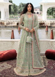 Sardinia Luxury Brides Embroidered Net Unstitched 3Pc Suit - Bahar Bano