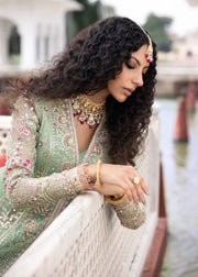 Sardinia Luxury Brides Embroidered Net Unstitched 3Pc Suit - Bahar Bano