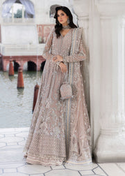 Sardinia Luxury Brides Embroidered Net Unstitched 3Pc Suit - Roshan Ara