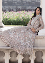 Sardinia Luxury Brides Embroidered Net Unstitched 3Pc Suit - Roshan Ara