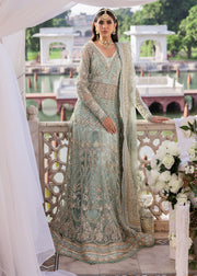 Sardinia Luxury Brides Embroidered Net Unstitched 3Pc Suit - Zeb-Un-Nisa