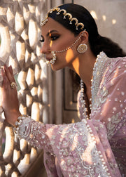 Sardinia Luxury Brides Embroidered Organza Unstitched 3Pc Suit - Jahaan Ara