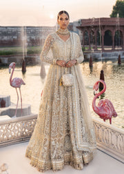 Sardinia Luxury Brides Embroidered Net Unstitched 3Pc Suit - Noor Jahan