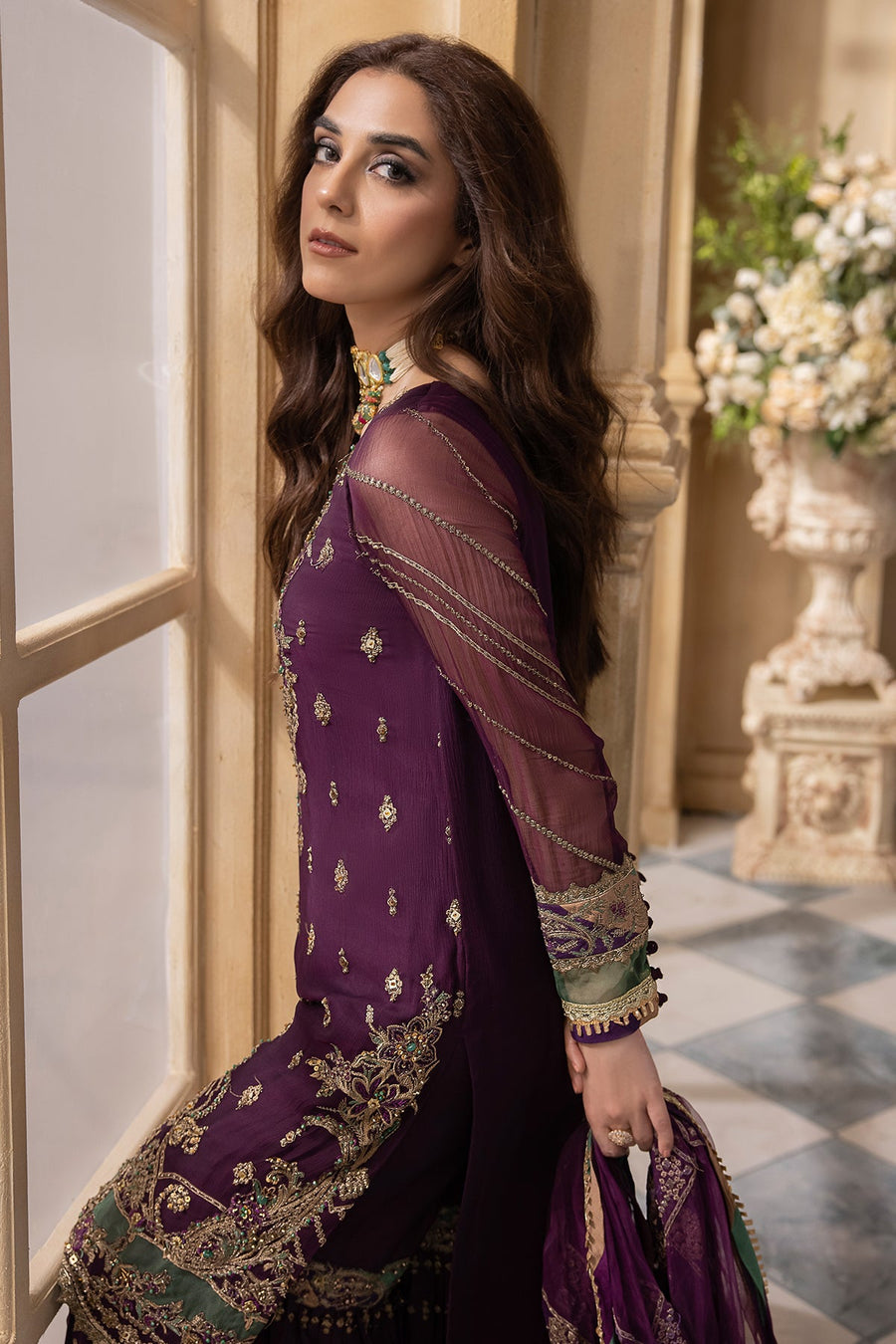 Charizma Dastan-e-Jashan Luxury Chiffon Unstitched 3Pc Suit DJW4-03