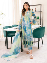 NUREH Ballerina Embroidered Chikankari Lawn Unstitched 2Pc Suit NU-106