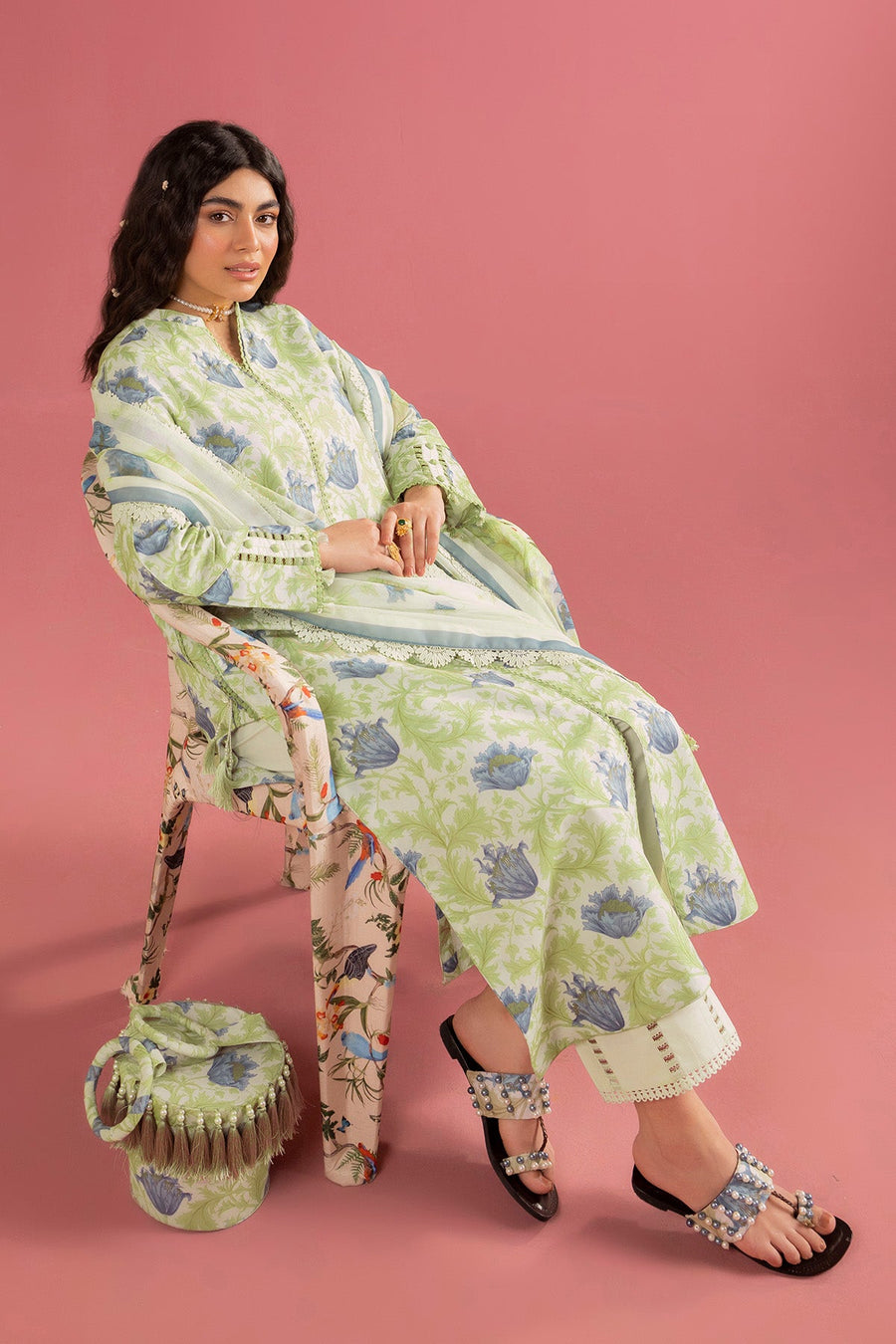 Sheen by Alizeh Fashion Printed Lawn Unstitched 3Pc Suit - TESORO