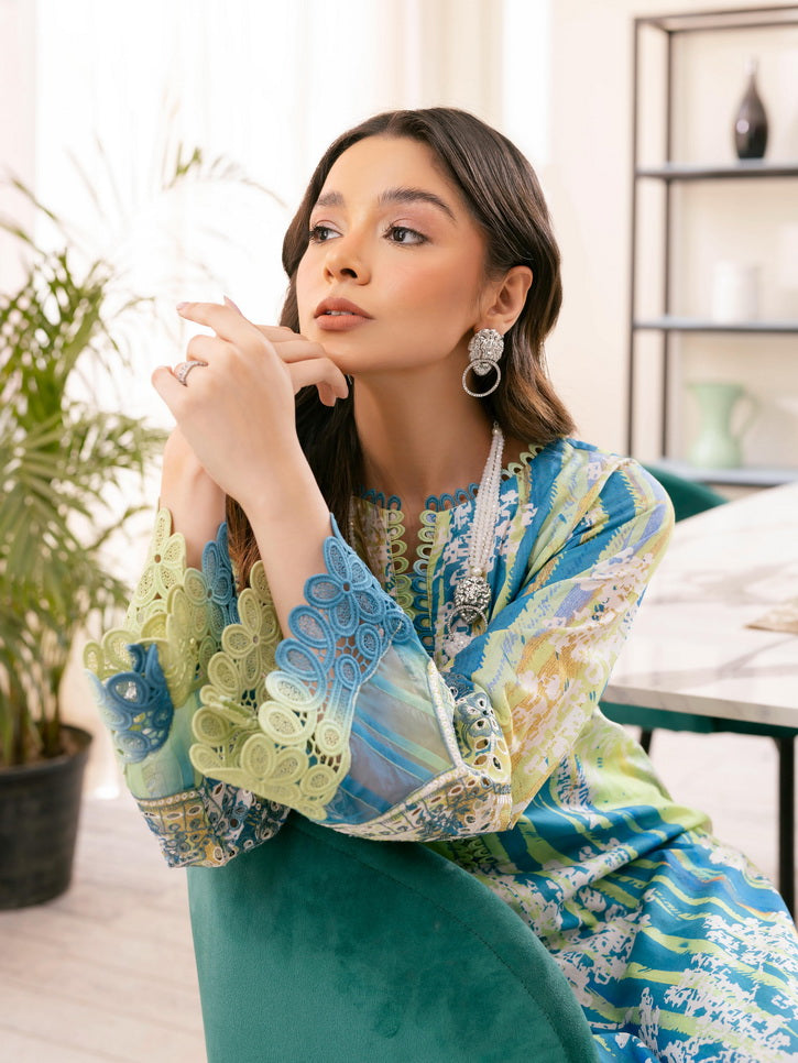 NUREH Ballerina Embroidered Chikankari Lawn Unstitched 2Pc Suit NU-106