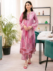 NUREH Ballerina Embroidered Chikankari Lawn Unstitched 2Pc Suit NU-107